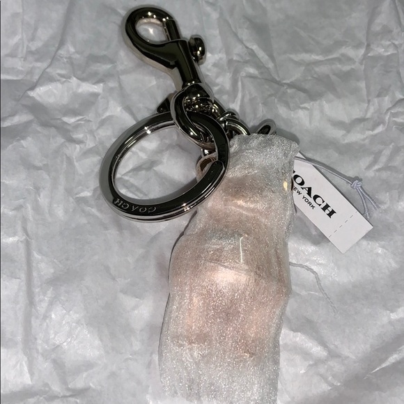 NWT Coach Rose Gold 3D Bear Keychain - Picture 4 of 9